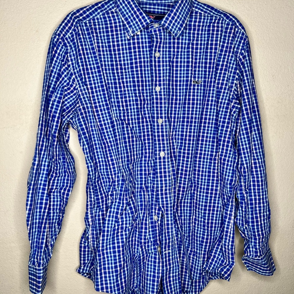 Blue Stripped Button Down Vineyard vine